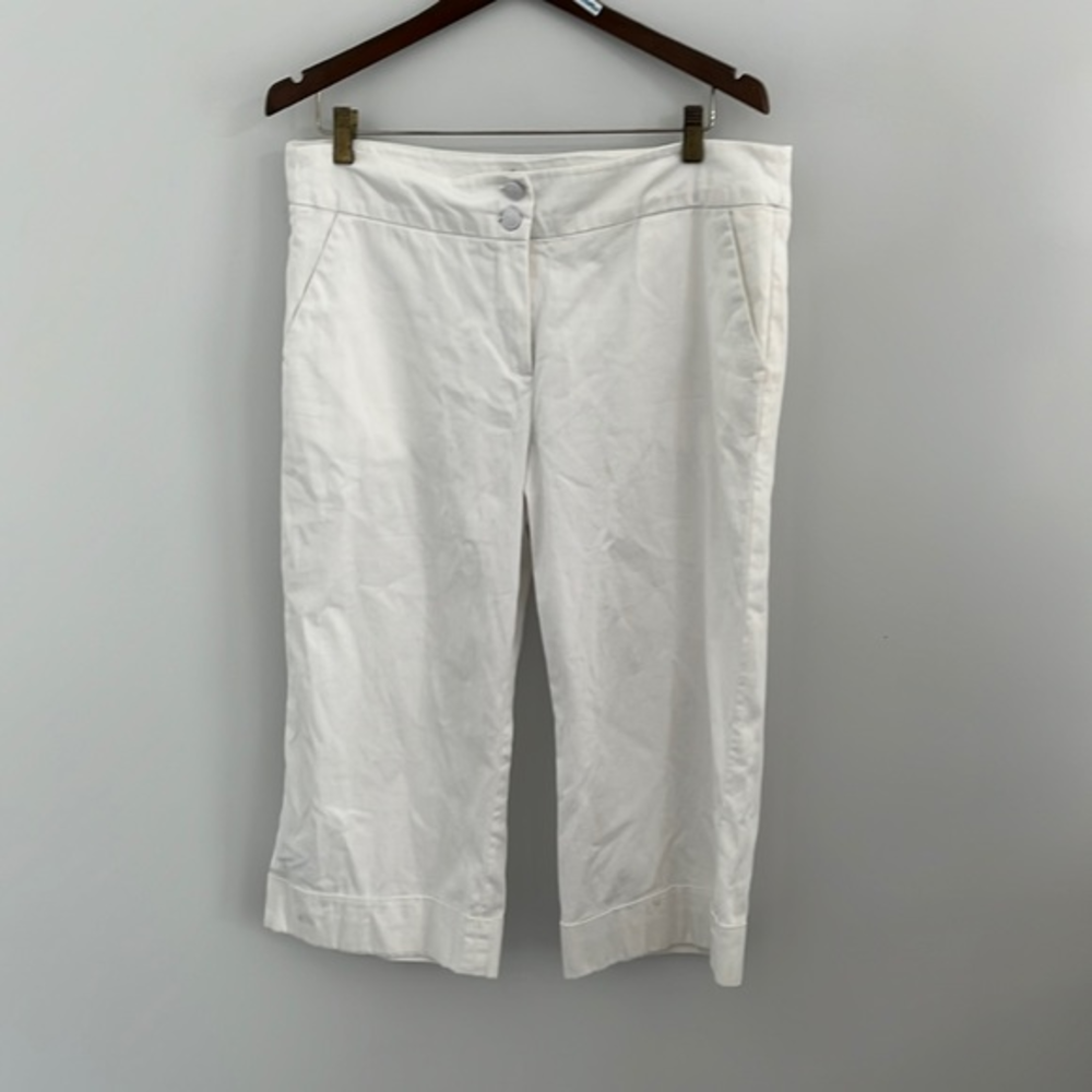 Sandro sportswear cropped white pants